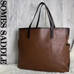 美品♡デカロゴ♡SOMES SADDLE ソメスサドル レザー トートバッグ