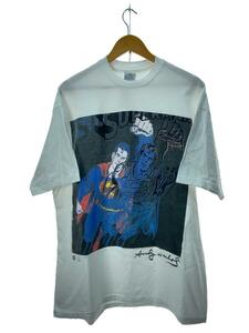 90S/Andy Warhol/SUPERMAN/te Neues/Tシャツ/XL/コットン/WHT