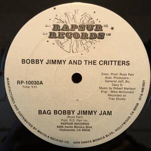 Bobby Jimmy And The Critters - Bag Bobby Jimmy Jam Rapsur Records RP-10030 Erectro エレクトロ コメディーラップ