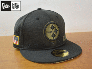 1円スタート!【未使用品】(7-3/8 - 58.7cm) NEW ERA 59FIFTY NFL Pittsburgh Steelers スティーラーズ ニューエラ キャップ 帽子 K507