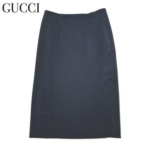 GUCCI グッチ ウール イタリア製 スカート サイズ38 Ｍ 洋服 レディース ブラック