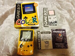 新品未使用　極上美品　完品　ゲームボーイカラー イエロー GBC 任天堂 Nintendo ゲームボーイ cgb-001 希少品　デッドストック