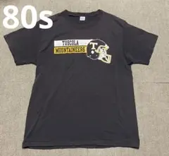 80s チャンピオン トリコタグ アメフト Tシャツ 黒 ビンテージ USA製