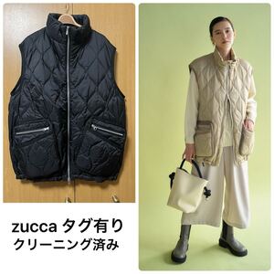 〈匿名配送〉zucca ZERO DOWN 中綿 ダウンベスト ブラック ズッカ キルティング コート Plantation issey miyake