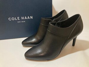 極美品【1k052350】COLE HAAN コールハーン ブーティー LIZETTE SHOOTIE Ⅱ レディース サイズ5 約22.0cm レザー ブラック