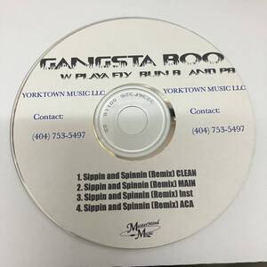 裸22 HIPHOP,R&B GANGSTA BOO - SIPPIN AND SPINNIN INST,シングル CD 中古品