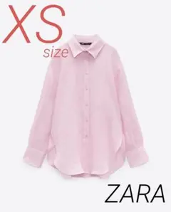 ZARA オーバーサイズリネンシャツ