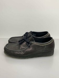 Clarks◆ワラビーシューズ/27cm/BLK/レザー/23514