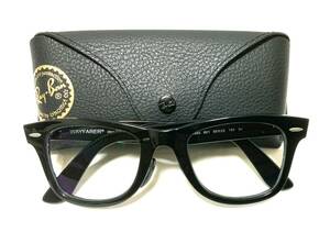 極美品 Ray-Ban(レイバン)/サングラス 0RB4340 601 50□22 150 3N 正規品 クリア UVカットレンズ ハイブリッジフィット ORIGINAL WAYFARER