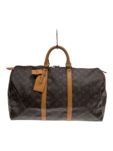 LOUIS VUITTON◆キーポル55_モノグラム・キャンバス_BRW/PVC/BRW