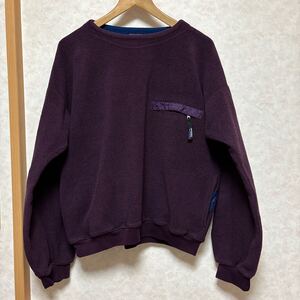 レア 希少 patagonia パタゴニア 90s ボートネック フリース エッグプラント 1991年