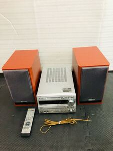 ◯ ONKYO オンキョー FR-N7NX CD MD デッキ ミニコンポ 2011年製 リモコン付き 通電確認済み