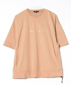 「NUMERALS」 半袖Tシャツ M ベージュ メンズ