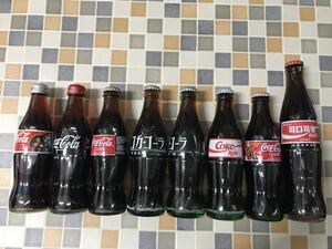 コカコーラ 瓶　中身入り　8本セット　クリスマス　ライト　1995 1998 Coca-Cola 可口可楽　light アメリカ　中国