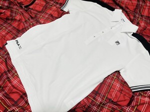 B品★KFS40★春夏★FILA GOLF★フィラゴルフ★吸汗速乾 UV CUTかのこ素材半袖ポロシャツ★M/WT