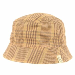 美品 visvim ビズビム ハット サイズ:ML 20SS チェック ドーム フラップ ハット DOME FLAP HAT ブラウンチェック 帽子 ブランド