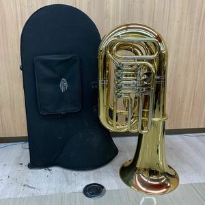 【直接引取り限定】 J.michael TU-5000 チューバ TU-3000 型番不明 ロータリー テューバ Tuba ケース付き Dr 2412-89