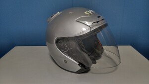 SHOEI　J-FORCE2　ショウェイ　ジェイ-フォース2　ジェットヘルメット　Mサイズミストシルバーカラー　交換パーツ付き