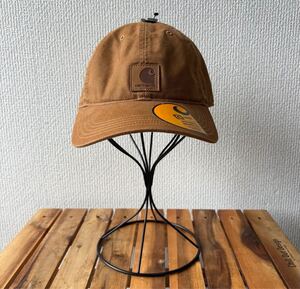 未使用 Carhartt コットン キャンバス キャップ 帽子 カーハート ブラウン