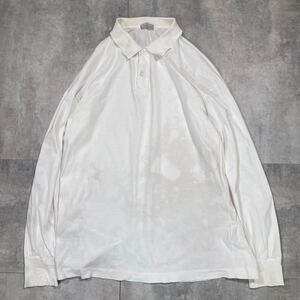 希少 COMME des GARCONS HOMME コムデギャルソン オム ■90s 田中啓一 ■角襟 シェルボタン ポロ ■プルオーバー 長袖 カットソー