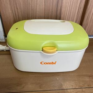 美品 Combi コンビ おしりふきあたため器 クイックウォーマー フレッシュグリーン おしり拭きウォーマー