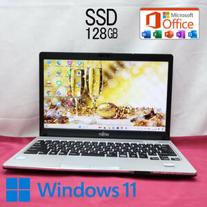 ★完動品 高性能7世代i5！SSD128GB★S937/S Core i5-7300U Webカメラ Win11 MS Office 中古品 ノートPC★P72232