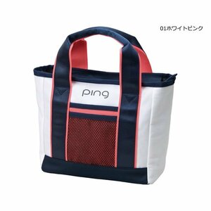 N054■■ピン/PING/36466/LADIES ROUND BAG/レディスラウンドバッグ ホワイトピンク 展示品/N054-GB-L2201-WHTPNK