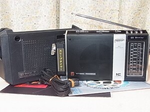 National Panasonic【 RF-858 】美品大型フェライトアンテナ搭載 高感度設計 AC-BATTERYの2電源方式FM76～94MHzまで受信可能 管理22091626