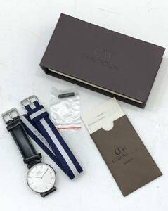 Daniel Wellington ダニエルウエリントン メンズウォッチ [ DW00100047 ] ベルト2種類 〇動作未確認