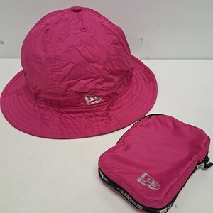 ★NEWERA ニューエラ バケットハット 帽子 ピンク 7 1/4 57.7cm★