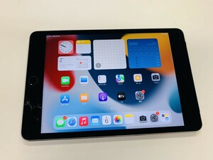 ★送料無料★ジャンク★au★A1550iPad mini 4 Wi-Fi + Cellular 32GB★グレイ★0326006363★SYS★08/09