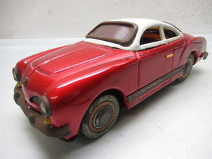 43235 古い ビンテージ フォルクス ワーゲン カルマンギア ブリキ 自動車 玩具 車 VW 