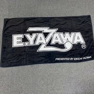 【TH1120】矢沢永吉 E.YAZAWA SBT ビーチタオル 未使用品 ブラック 1点