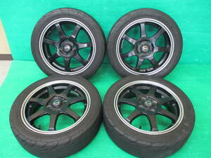 EUROMAGIC【15×5J+45 4H-100】☆2023年製 NANKANG Sport nex NS-2R 165/55R15 75V☆埼玉県発 4本set N-BOX N-ONE ワゴンR ラパン ムーヴ