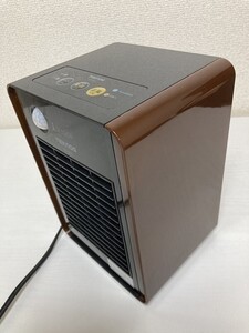 送料込み ■ ミニセラミックヒーター 人感センサー付 700W 消臭除菌 空気清浄 転倒OFFスイッチ テクノス TEKNOS TST-705 ブラウン