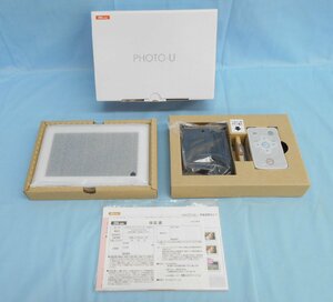 中古 au デジタルフォトフレーム 7インチ PHOTO-U SP01 (ピュアホワイト) 未使用品