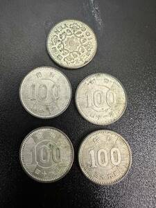 100円銀貨 5枚まとめ 稲穂 鳳凰 百円銀貨