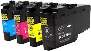 LC3135-4PK 4色パック BKのみ顔料(PGBK/C/M/Y) 対応プリンター： DCP-J988N MFC-J1500N