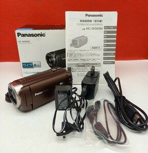 ■使用数回 Panasonic HC-W585M デジタル ビデオカメラ FULL HD 動作確認済 ブラウン パナソニック