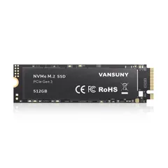 512GB_PCIe NVMe M.2 Vansuny 内蔵SSD 512GB PCle 3.0 NVMe M.2 SSD 3D NAND NVMe M.2 2280 内蔵ソリッド ステート ドライブ PCIe SSD より高速な PC とラップトップ用