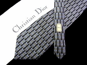 ♪今週の特売980円～♪1646♪状態並品【Dior】ディオール【万年筆 葉っぱ 植物 柄】ネクタイ♪