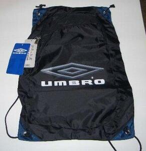 アンブロ 便利リュック黒 ブラック28×40cm umbro 新品 レトロ 即決価格/