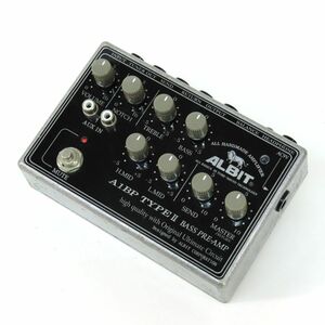 094s☆ALBIT アルビット A1BP Type II BASS PRE-AMP ベース用 エフェクター プリアンプ ※中古