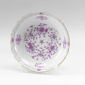 マイセン Meissen インドの華 リッチ ピンク 食器 ボウル×1 343410/00420【51110401-78】中古