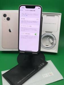 ★極美品 iPhone 13 Mini 128GB SIMフリー 格安SIM可 Apple SIMフリー MLJF3 J/A ピンク 中古 新古品 BP3132 3