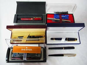 ★整理品★POLOT PARKER SHEAFFER14K セーラー14K JINHRO18K　WATERMAN★GIVENCHY他ボールペンまとめ売り15本