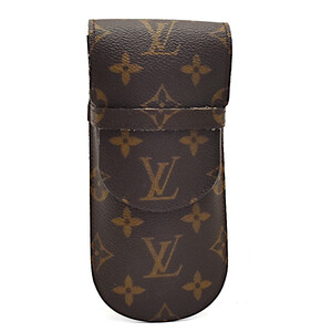 ルイヴィトン メガネケース モノグラム M62970 キャンバス×レザー ユニセックス ブラウン LOUIS VUITTON