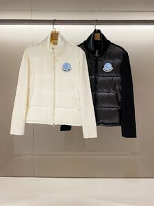 MONCLER　モンクレール　レディースダウンジャケット　シップアップ　アウター ニット　軽量　おしゃれ　Mサイズ　ホワイト系　1000円～