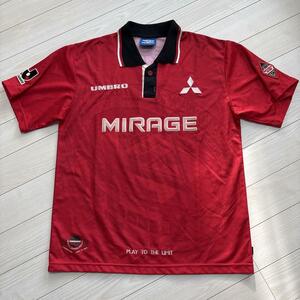 激レア　浦和レッズ　97　UMBRO　サッカーウェア　サイン入　インフルエンサー ヴィンテージ　　浦和　レッズ　サッカ　MIRAGE　Jリーグ