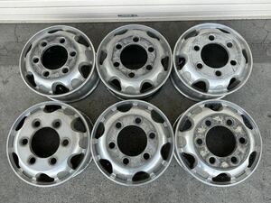 送料無料　4トン車　アルミホイール　球面座 JIS 17.5×6.00 135 6穴 フォワード コンドル ファイター レンジャー 6本セットYA6-11